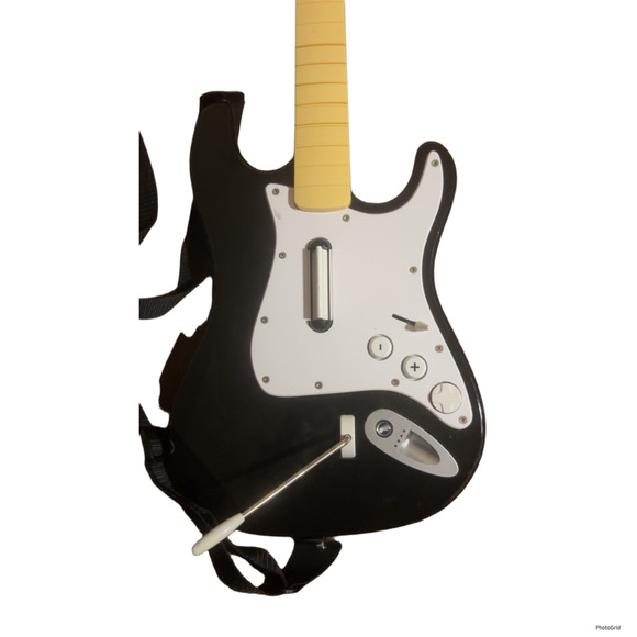 Harmonix Guitar Rock Band Fender Stratocaster Nintendo Wii No Dongle 19091 - Picture 2 of 5